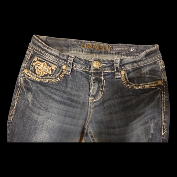 Grace Bootcut Embellished Jeans - Picture 4 of 4